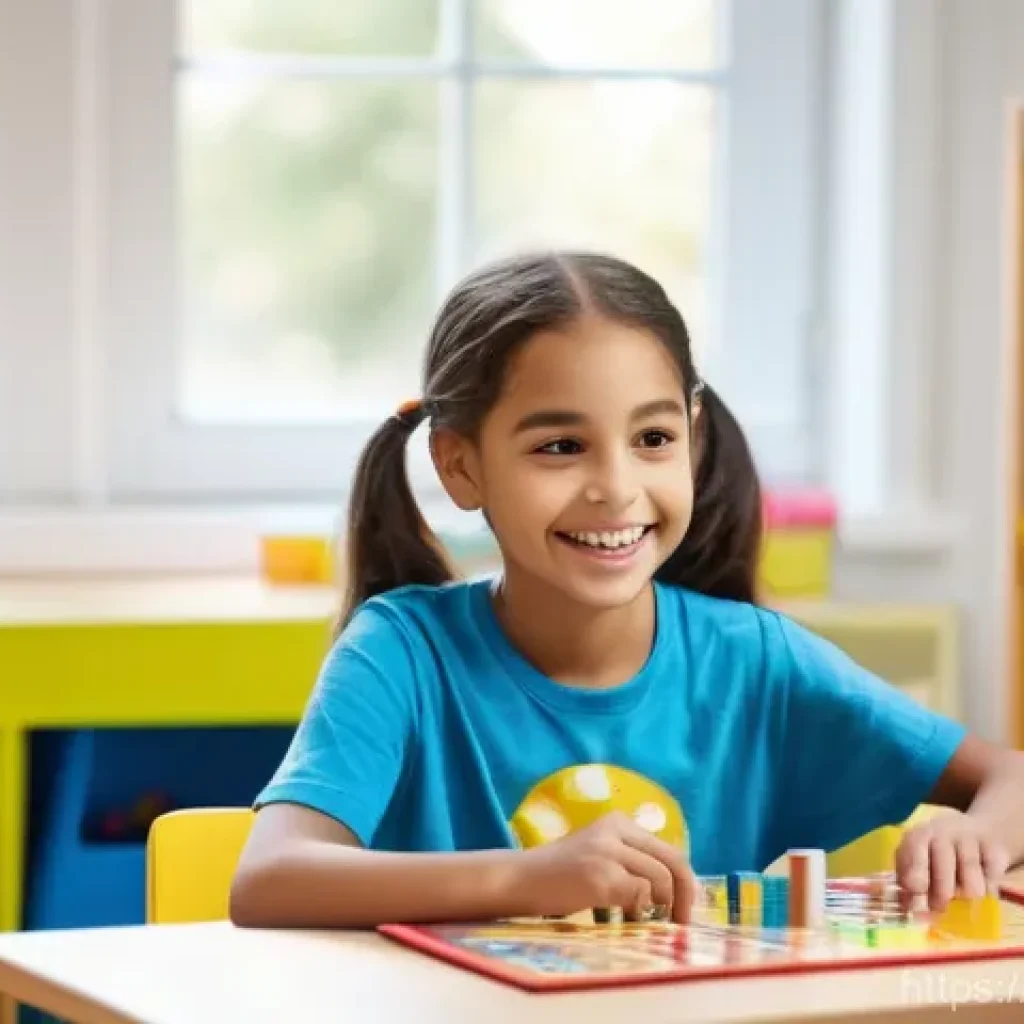 언어장애 치료 - **Prompt:** A heartwarming scene inside a brightly lit and colorful speech therapy room, focusing on...