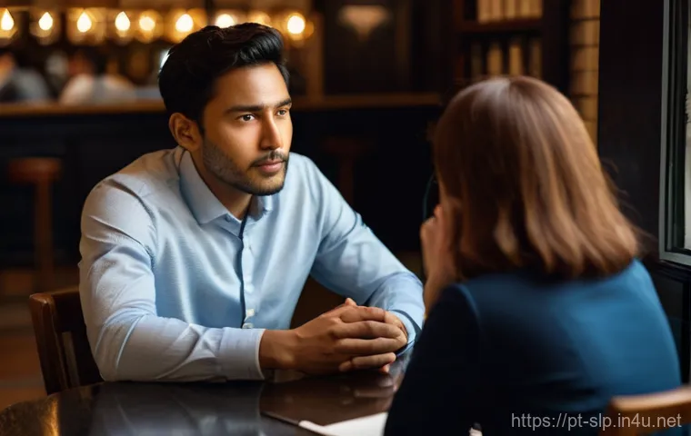 의사소통 장애 - **Prompt 1: The Labyrinth of Unspoken Words**
A person, appearing to be in their late 20s to ear...