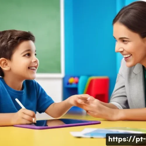 Home 31 실험적 언어치료 기법 - **Prompt 1: Gamified Speech Therapy Session**
"A brightly lit, modern speech therapy room design...