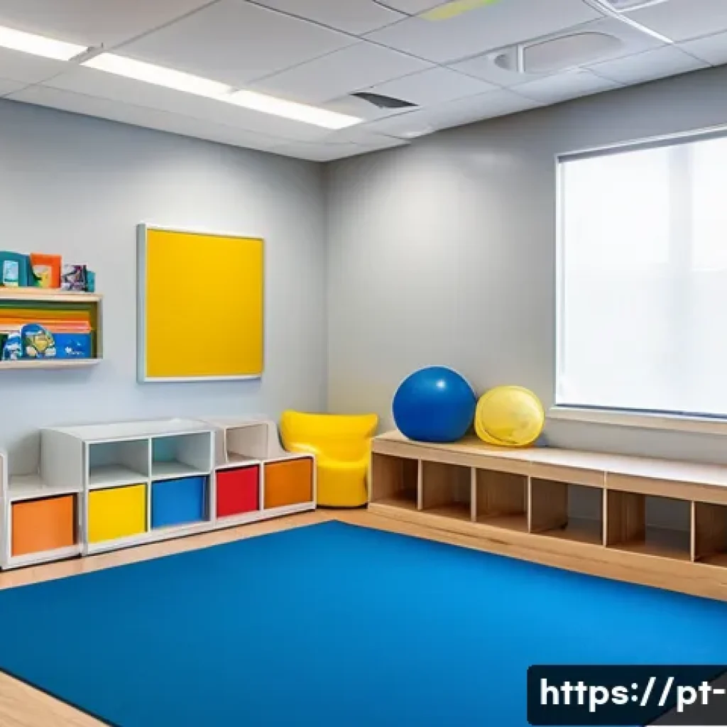 청각장애인의 언어 치료 - A warm and inviting therapy room designed for auditory rehabilitation, featuring soft natural lighti...